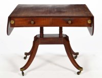 Lot 1318 - An early 19th Century mahogany sofa table, the...