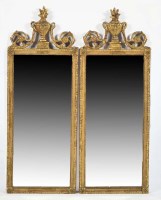 Lot 1327 - A pair of early 19th Century wall mirrors...