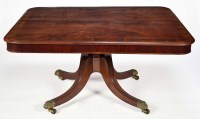 Lot 1341 - A George IV rectangular mahogany and rosewood...