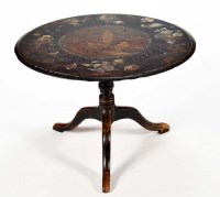 Lot 1344 - A 19th Century circular slate table top, with...