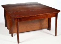 Lot 1357 - A late George III mahogany D-end dining table,...