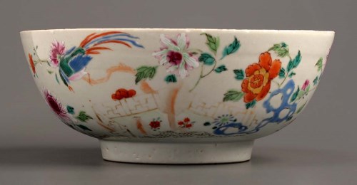 Lot 24 - Two Famille Rose bowls, 18th Century, each...