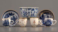 Lot 36 - A group of 18th Century porcelains, comprising:...