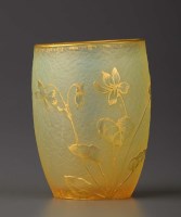 Lot 92 - Daum, Nancy: a small acid etched vase, of...
