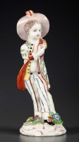 Lot 119 - An 18th Century porcelain figure, possibly Bow,...