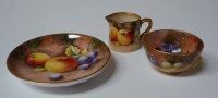 Lot 149 - Royal Worcester: three items from a miniature...