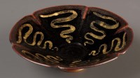 Lot 160 - Charles Vyse: a lotiform footed bowl with...
