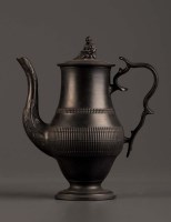 Lot 165 - A basalt coffee pot, early 19th Century, the...