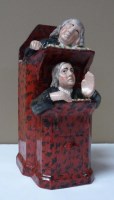 Lot 172 - A Staffordshire group, The Vicar and Moses,...