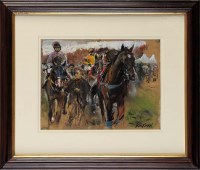 Lot 281 - Jay Boyd Kirkman (1958-) ''LOOSE HORSE COMING...