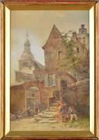 Lot 336 - James Clark Waite (1832-1921) ''OLD HOUSES ON...