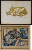 Lot 377 - Jack Small (20th Century) A STUDY OF A CAT...