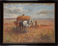 Lot 457 - David Thomas Robertson (1879-1952) A HORSECART...