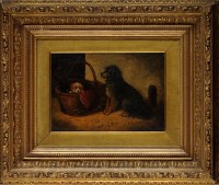 Lot 473 - Edward Armfield (1817-1896) A TERRIER WATCHING...