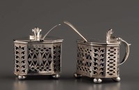 Lot 539 - A pair of Victorian mustard pots, by Nathan &...