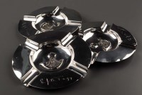 Lot 563 - Three George V ashtrays, by Blackmore &...