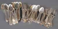 Lot 567 - A suite of Victorian flatware, by Reid & Sons,...