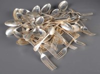 Lot 568 - A suite of Victorian flatware, by Reid & Sons,...