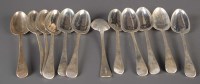 Lot 575 - A set of twelve Victorian table spoons, by...