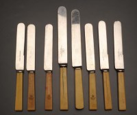 Lot 623 - A set of twelve table knives and twelve tea...