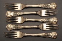 Lot 644 - A set of twelve George IV table forks, by...