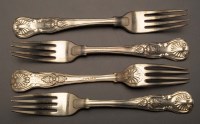 Lot 650 - A set of twelve George IV table forks, by...