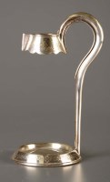 Lot 660 - A plated metal wine bottle pourer, circa 1920,...