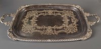 Lot 663 - An early 20th Century two handled tray, by...