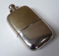 Lot 664 - An EPNS hip flask, by G. & J. Hawksley, 7...