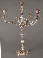 Lot 665 - A 19th Century four-light three-branch...