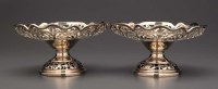 Lot 674 - A pair of George V tazzas, by James Deakin &...