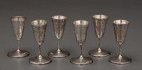 Lot 676 - A set of six George V liqueur cups, by Walker...