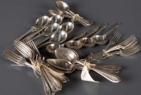 Lot 682 - A suite of Elizabeth II cutlery, by William...