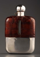 Lot 688 - A George V hip flask, by James Dixon & Sons,...