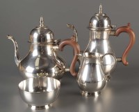 Lot 691 - An Elizabeth II four piece tea service, by...