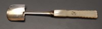 Lot 746 - A George IV stilton scoop, by William Lea,...