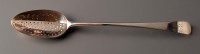 Lot 752 - A George III straining spoon, by Hester...