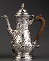 Lot 761 - An early George III coffee pot, by William...