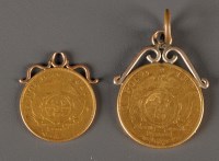 Lot 813 - A late 19th Century South Africa gold pond,...