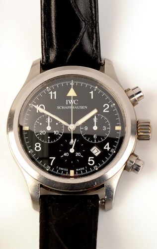 Lot 828 - International Watch Company: a steel cased...