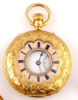 Lot 840 - An 18ct gold cased pocket watch, circa 1872,...