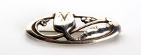 Lot 955 - Georg Jensen: a silver brooch modelled as a...