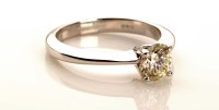 Lot 970 - A single stone diamond ring, the brilliant cut...