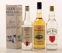 Lot 1061 - Two bottles of Glen Kella, one white manx...