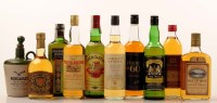 Lot 1100 - Ten bottles of blended scotch whisky, to...