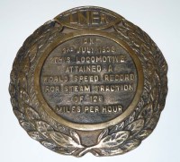 Lot 1130 - A reproduction bronze plaque, commemorating...