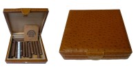 Lot 1138 - A leather covered humidor, by Francesco...