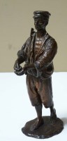 Lot 1141 - An early 20th Century bronze of a steel yard...