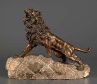 Lot 1144 - James Andrey, French 20th Century: a roaring...