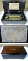 Lot 1180 - A late 19th Century Swiss musical box, playing...